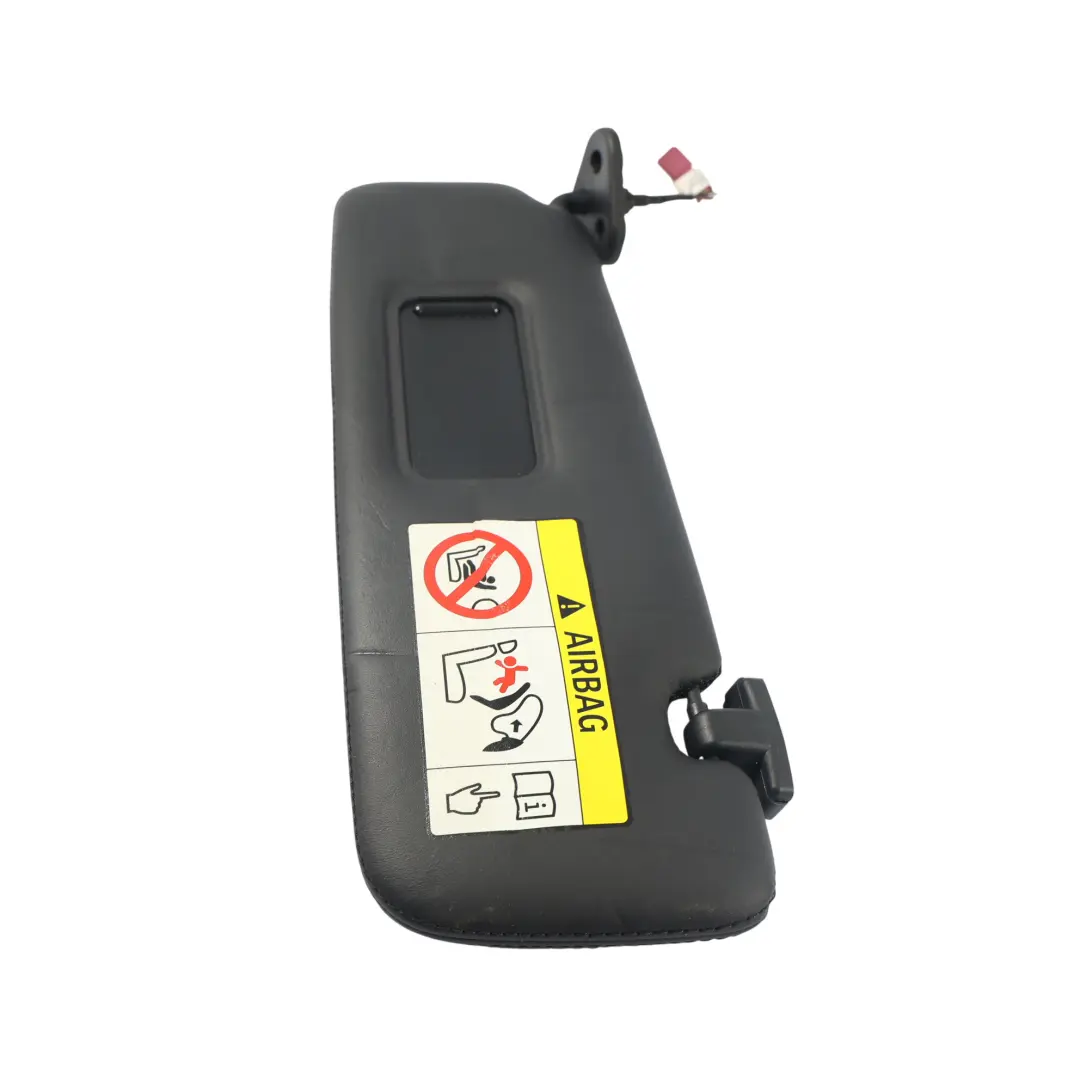 Parasole Pannello Pelle Nero Anteriore Sinistro per BMW F12 con numero di parte 7290193 BMW F12 Parasole Pannello Pelle Nero Anteriore Sinistro - SKU 7290193-1 - Numero di parte 7290193