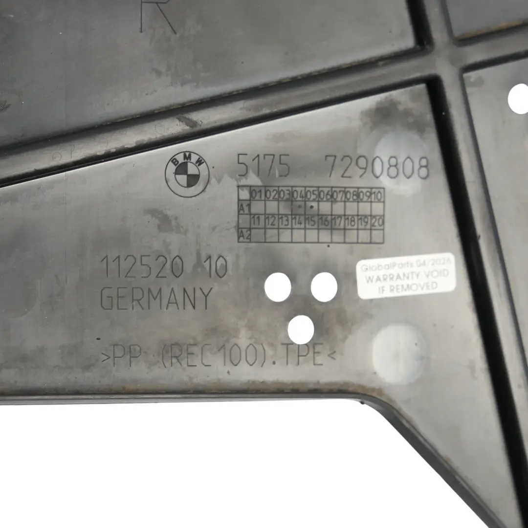 BMW F45 F46 Gran Tourer Rear Underbody Moulding Cover Trim Right O/S - SKU 7290808 - Part number 7290808