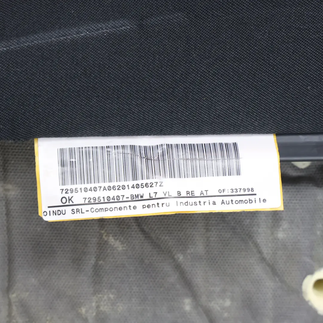 Backrest Cover Heated Front Right O/S Cloth Fabric Anthracite to BMW F20 F30 Seat with Part number 7295104 BMW F20 F30 Seat Backrest Cover Heated Front Right O/S Cloth Fabric Anthracite - SKU 7295104-8 - Part number 7295104