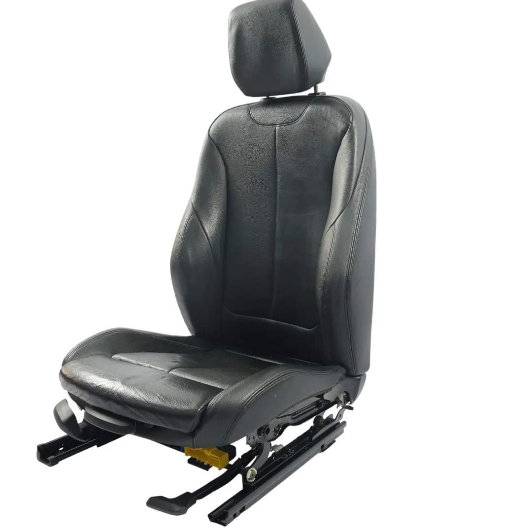 Przedni Fotel Sportowy Grzany Czarny Skóra Dakota Prawy do BMW F20 o numerze 7295140 BMW F20 Przedni Fotel Sportowy Grzany Czarny Skóra Dakota Prawy - SKU 7295140-9 - Numer Części 7295140