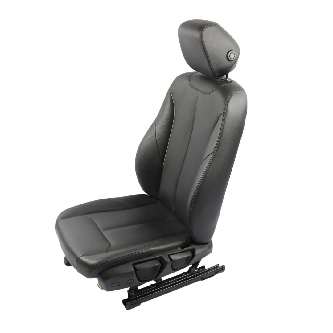 BMW F30 F31 F34 F36 Front Seat Interior Heated Black Leather Dakota Left N/S - SKU 7303717-1 - Part number 7303717