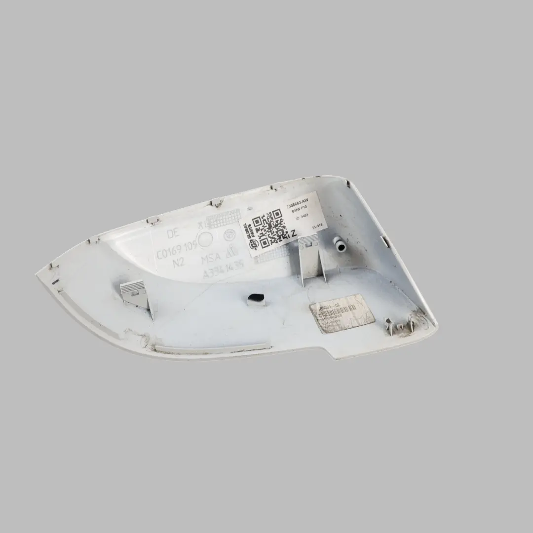 Wing Mirror Cover Cap Left N/S Alpinweiss 3 - 300 to BMW F01 F02 F10 LCI with Part number 7308683 BMW F01 F02 F10 LCI Wing Mirror Cover Cap Left N/S Alpinweiss 3 - 300 - SKU 7308683-AW - Part number 7308683