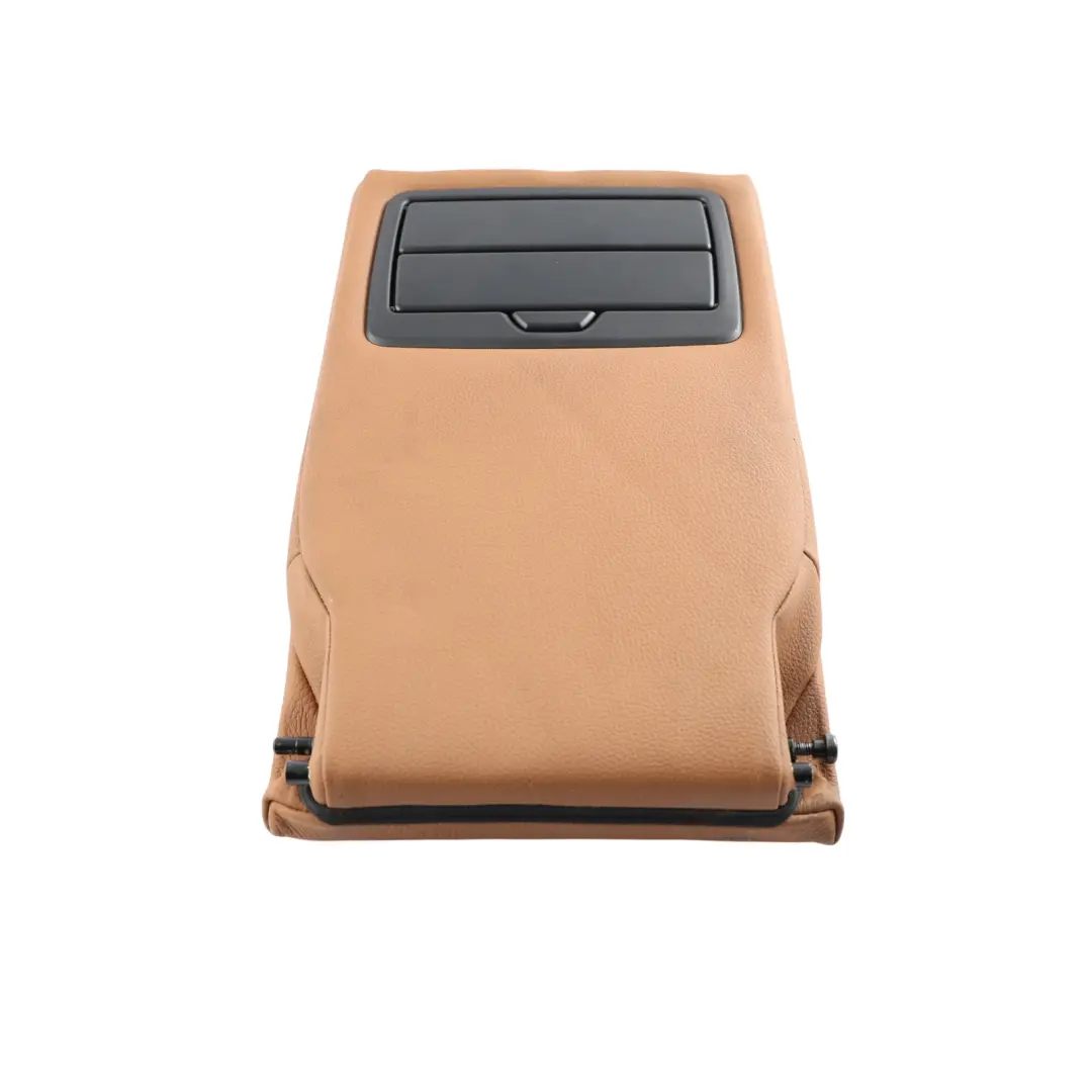 BMW F36 Rear Seat Middle Armrest Cup Holder Leather Sattel Brown - SKU 7309200 - Part number 7309200