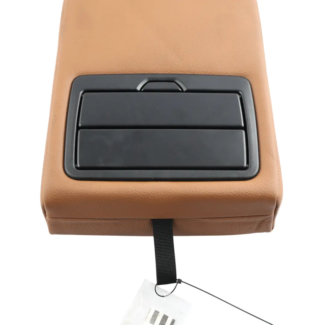 Middle Armrest Cup Holder Leather Sattel Brown to BMW F36 Rear Seat with Part number 7309200 BMW F36 Rear Seat Middle Armrest Cup Holder Leather Sattel Brown - SKU 7309200 - Part number 7309200