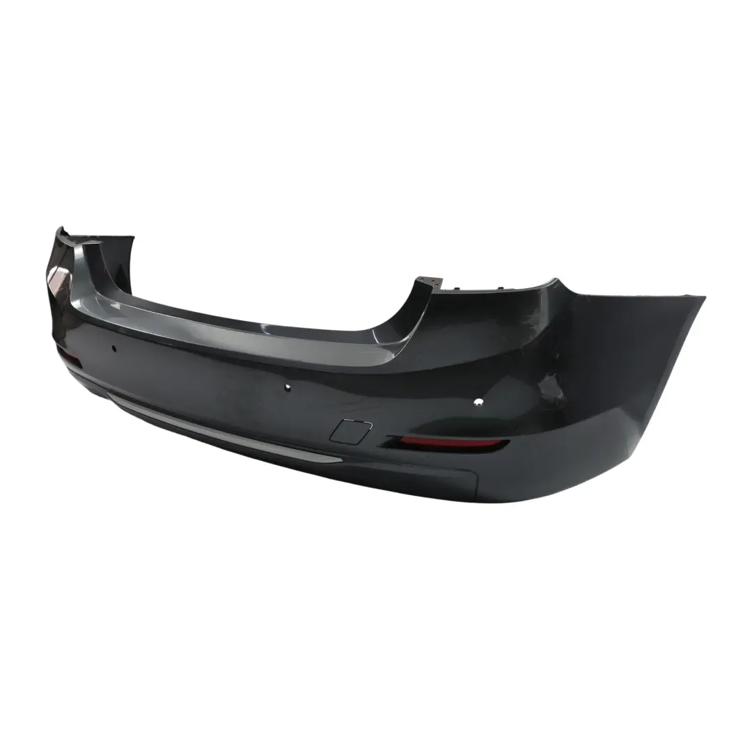 Bumper Trim Panel PDC Mineralgrau Mineral Grey Metallic - B39 to BMW F30 Rear with Part number 7312730 BMW F30 Rear Bumper Trim Panel PDC Mineralgrau Mineral Grey Metallic - B39 - SKU 7312730-MG - Part number 7312730