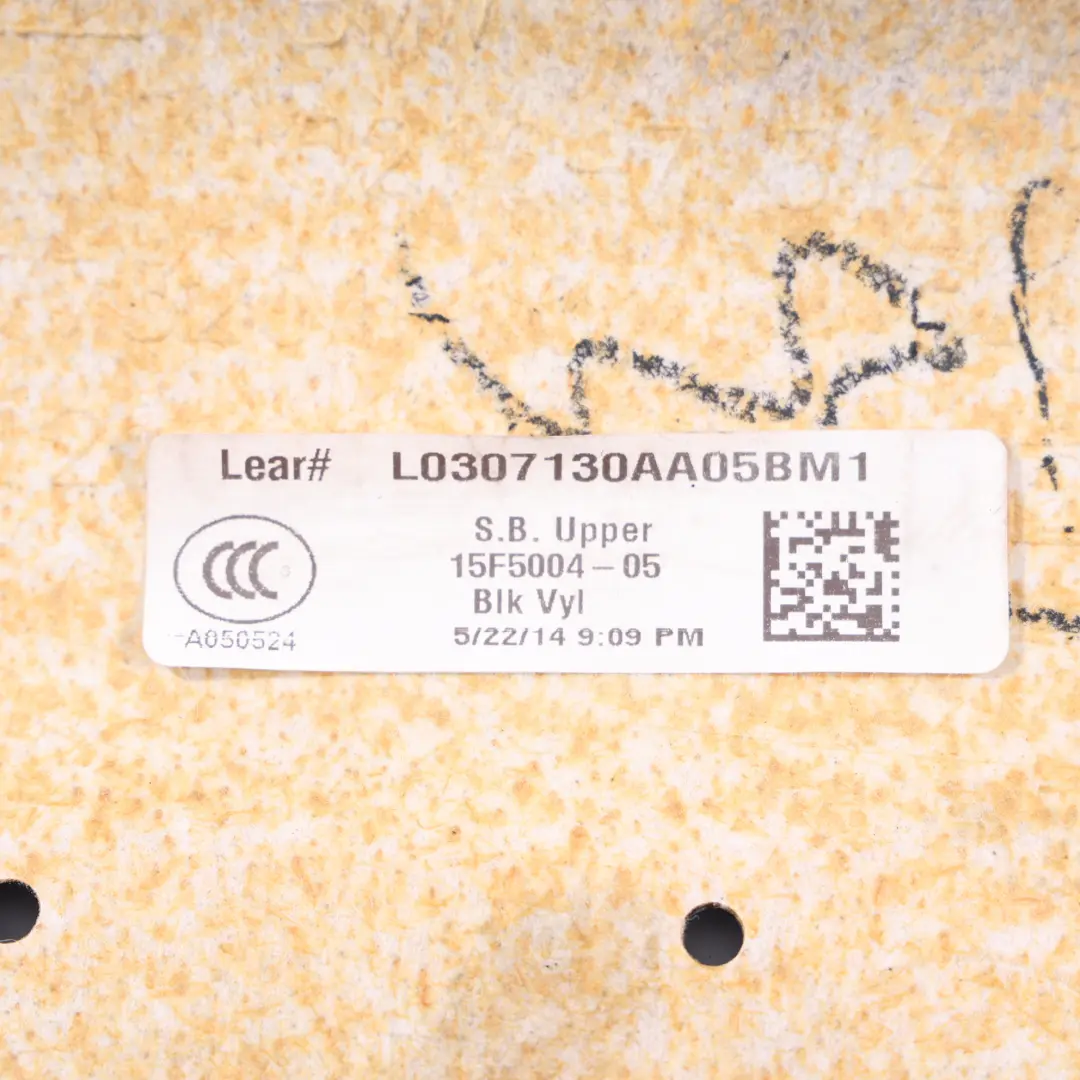 BMW X5 F15 Cubierta Panel Respaldo Asiento Delantero Negro - SKU 7321152 - Número de pieza 7321152