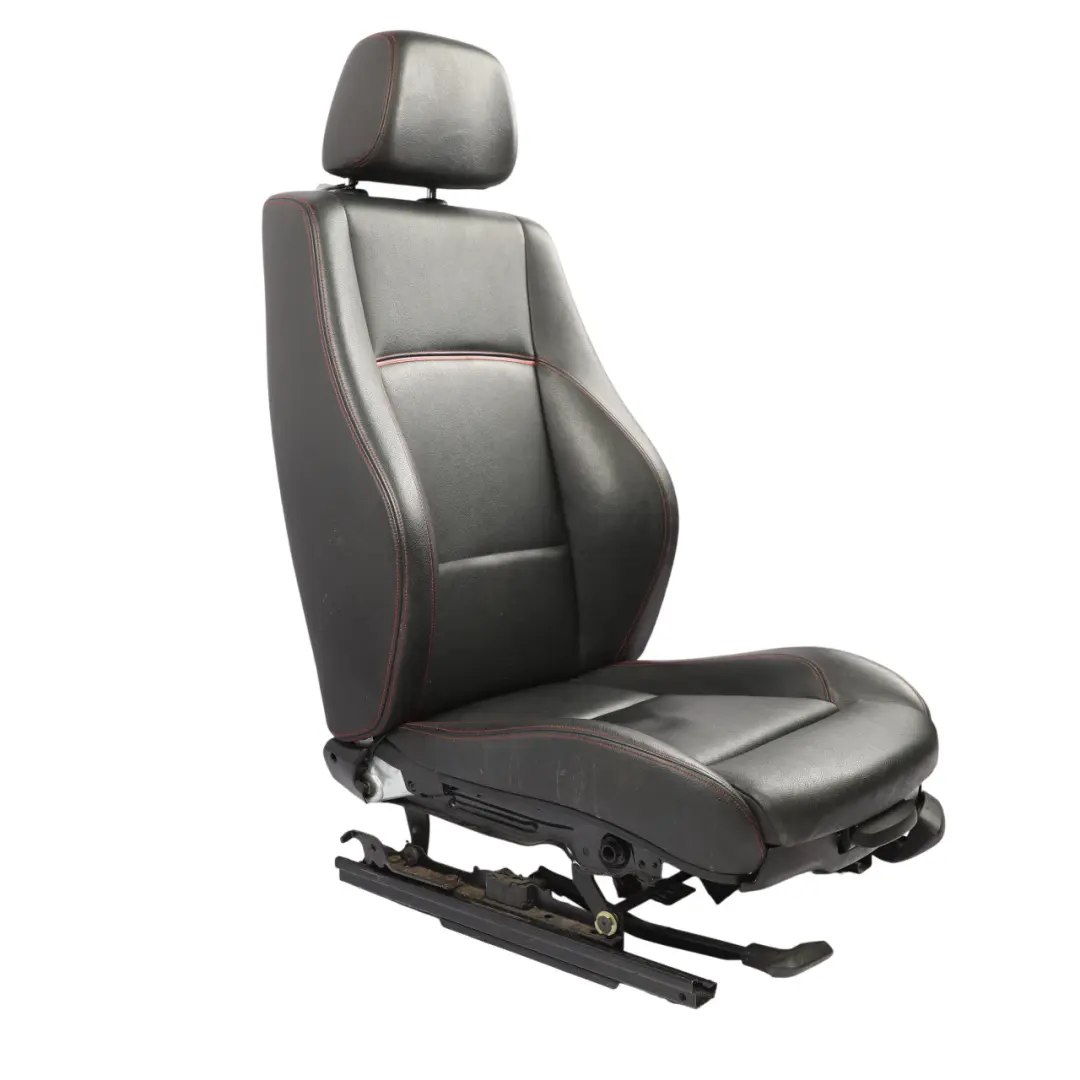 Front Seat Heated M Sport Left N/S Black Leather Nevada Grey Red Seam to BMW X1 E84 with Part number 7324157 BMW X1 E84 Front Seat Heated M Sport Left N/S Black Leather Nevada Grey Red Seam - SKU 7324157-1 - Part number 7324157