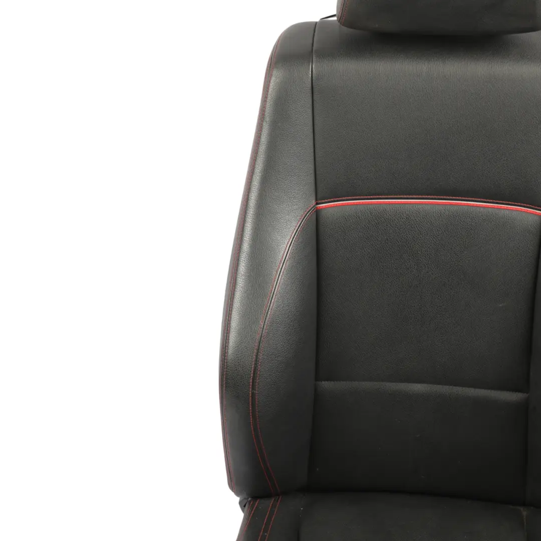BMW X1 E84 Front Seat Heated M Sport Left N/S Black Leather Nevada Grey Red Seam - SKU 7324157-1 - Part number 7324157