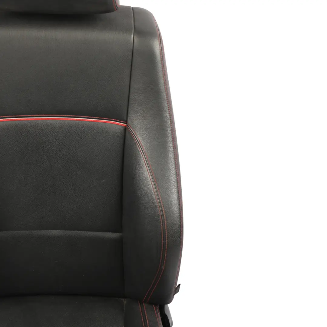 Front Seat Heated M Sport Left N/S Black Leather Nevada Grey Red Seam to BMW X1 E84 with Part number 7324157 BMW X1 E84 Front Seat Heated M Sport Left N/S Black Leather Nevada Grey Red Seam - SKU 7324157-1 - Part number 7324157