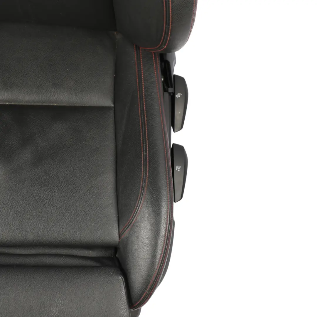 Front Seat Heated M Sport Left N/S Black Leather Nevada Grey Red Seam to BMW X1 E84 with Part number 7324157 BMW X1 E84 Front Seat Heated M Sport Left N/S Black Leather Nevada Grey Red Seam - SKU 7324157-1 - Part number 7324157