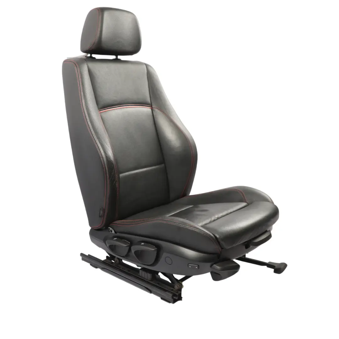 Front Seat Heated M Sport Right O/S Black Leather Nevada Grey Red to BMW X1 E84 with Part number 7324158 BMW X1 E84 Front Seat Heated M Sport Right O/S Black Leather Nevada Grey Red - SKU 7324158-1 - Part number 7324158