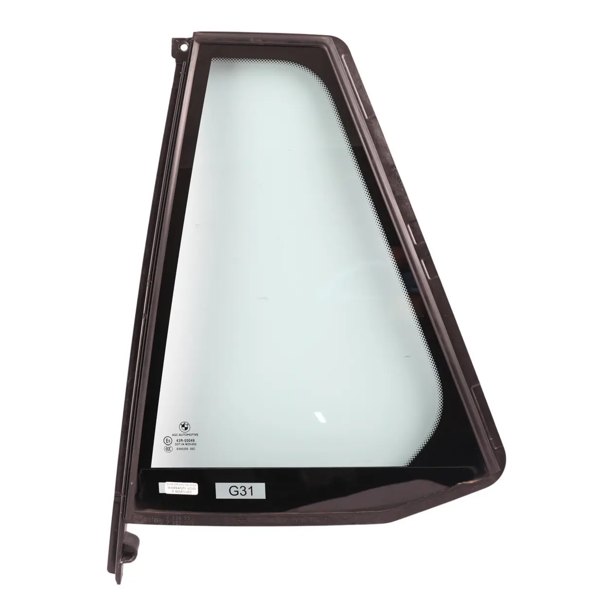 BMW G31 Touring Door Quarter Window Glass AS2 ESG Rear Left O/S 7336995