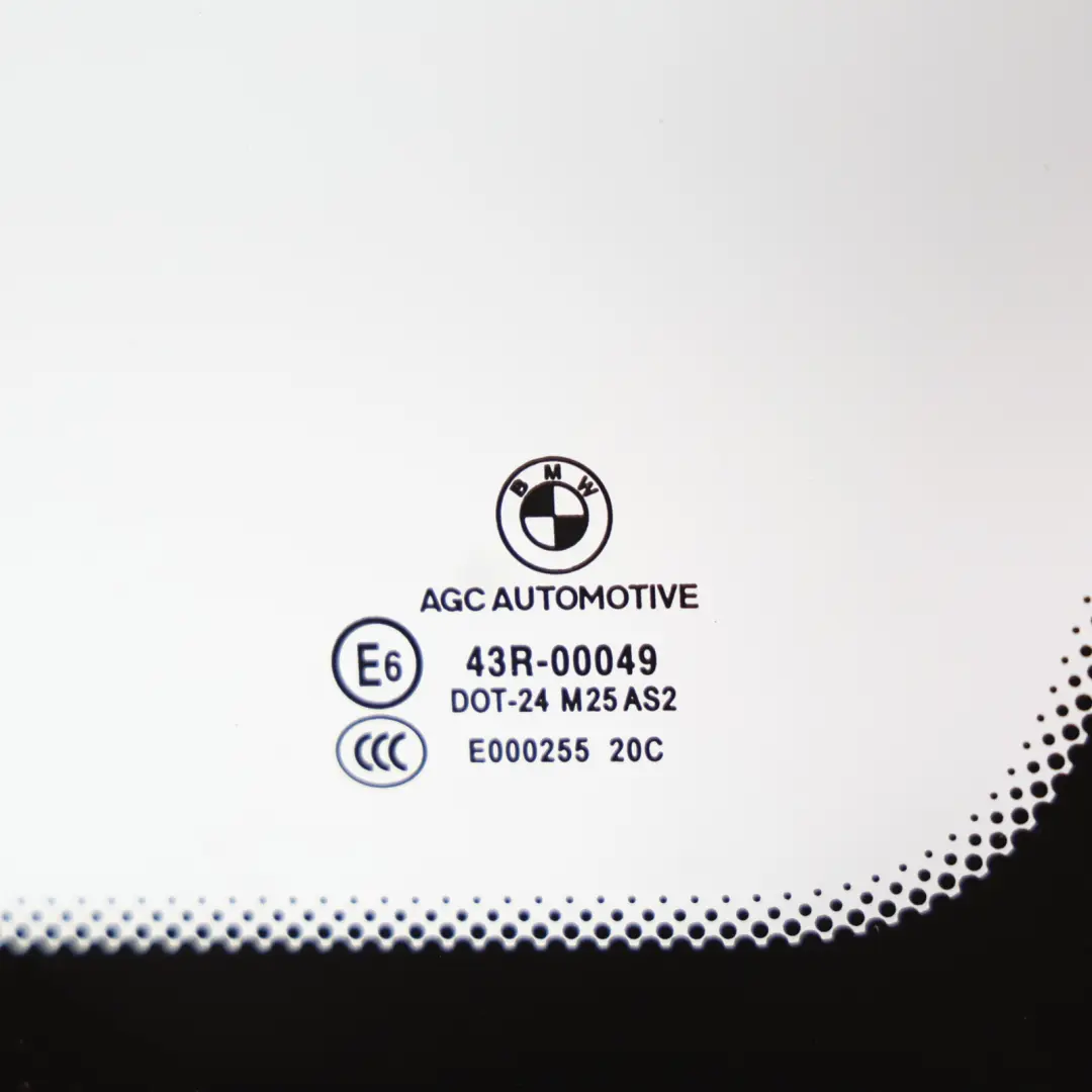 BMW G31 Touring Side Window Glass Fixed Quarter ESG AS2 Rear Right O/S - SKU 7337006 - Part number 7337006