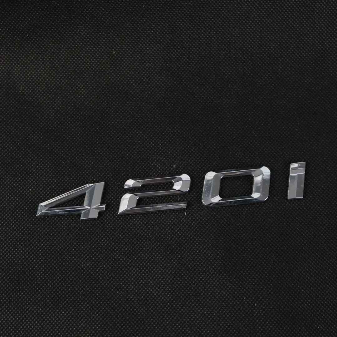 Lettering Emblem Rear Boot Trunk Tailgate Adhered to BMW F36 420i with Part number 7356334 BMW F36 420i Lettering Emblem Rear Boot Trunk Tailgate Adhered - SKU 7356334-1 - Part number 7356334