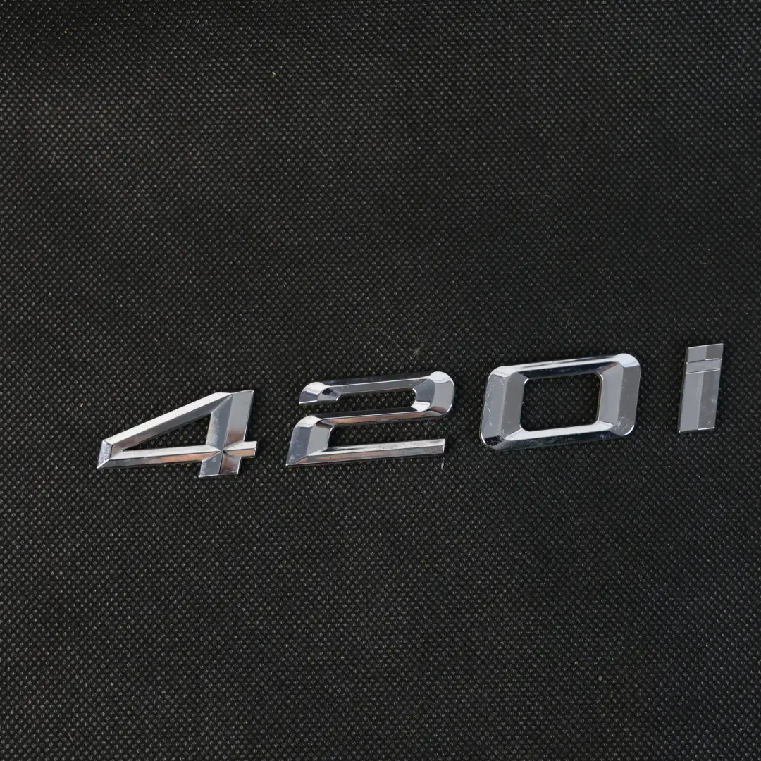 BMW F36 420i Emblemat Napis Tylny Klapa Bagażnika Oznaczenie - SKU 7356334-1 - Numer Części 7356334