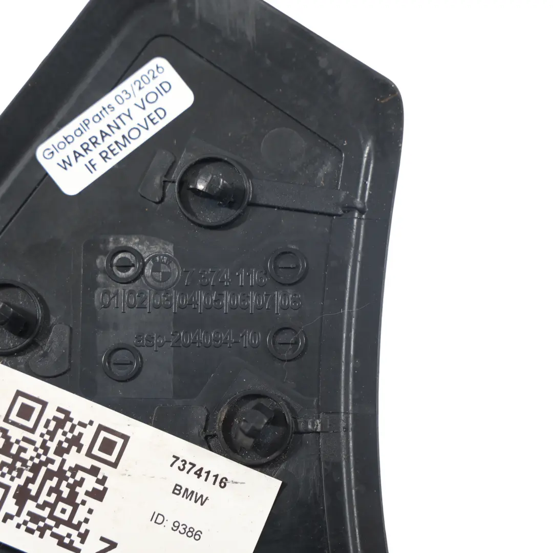 BMW F34 B-Säule Abdeckung Säule Unten Innenverkleidung Rechts Schwarz - SKU 7374116 - Teilenummer 7374116