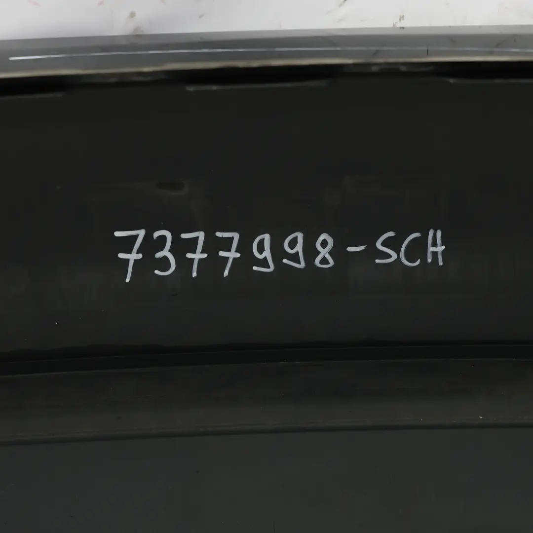 Bumper M Sport Trim Panel PDC Schwarz 2 Black - 668 to BMW F36 Rear with Part number 7377998 BMW F36 Rear Bumper M Sport Trim Panel PDC Schwarz 2 Black - 668 - SKU 7377998-SCH - Part number 7377998