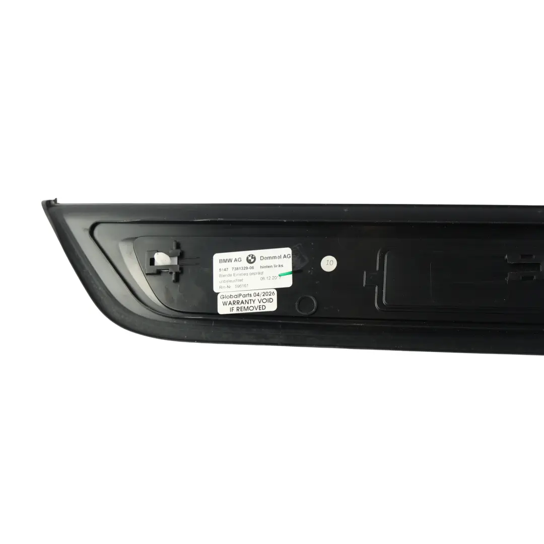 Türeinstieg Abdeckung Schweller Hinten Links für BMW G30 G31 mit Teilenummer 7381329 BMW G30 G31 Türeinstieg Abdeckung Schweller Hinten Links - SKU 7381329 - Teilenummer 7381329