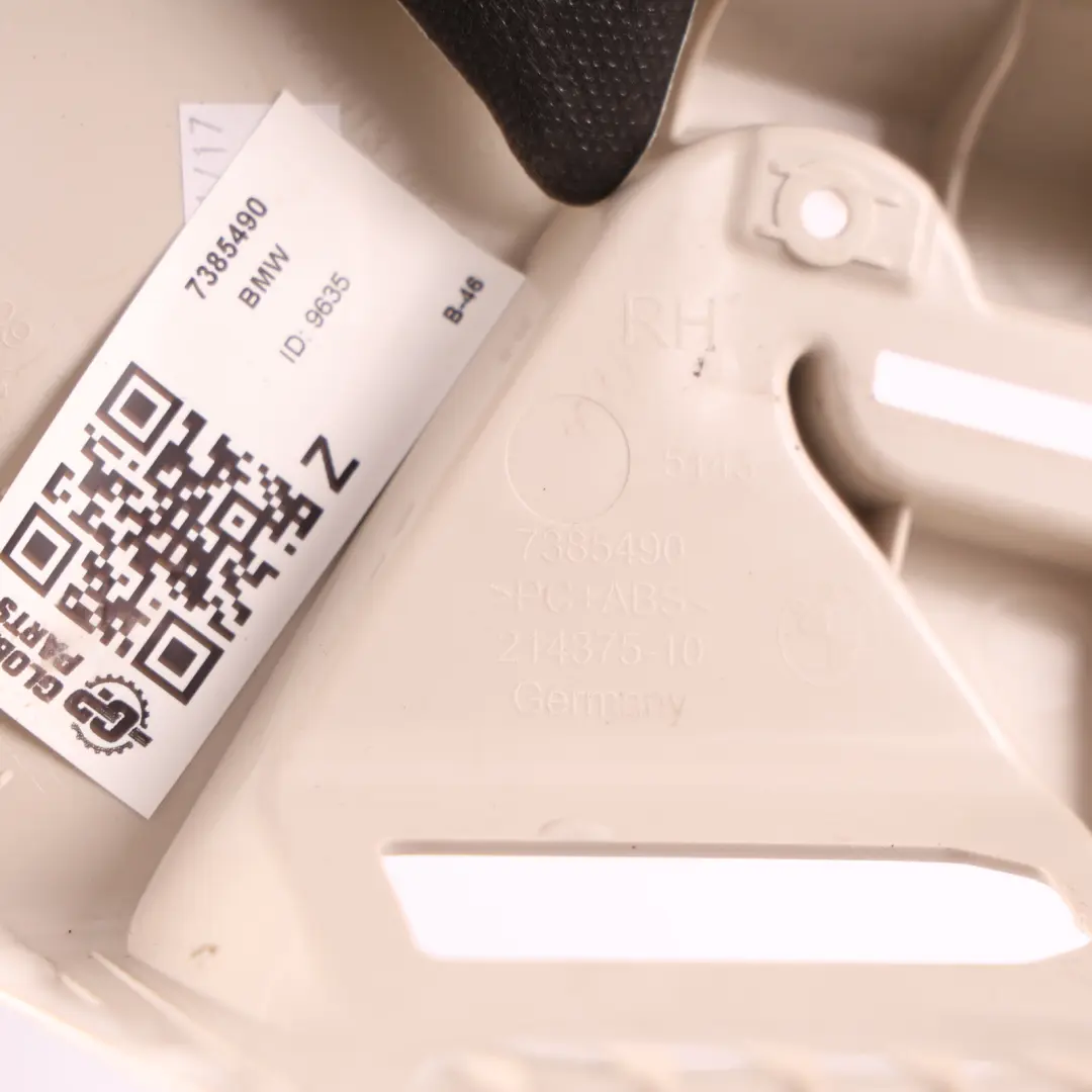 Parcel Shelf Load Cover Rail Mount Guide Bracket Right O/S to BMW G31 Rear with Part number 7385490 BMW G31 Rear Parcel Shelf Load Cover Rail Mount Guide Bracket Right O/S - SKU 7385490 - Part number 7385490