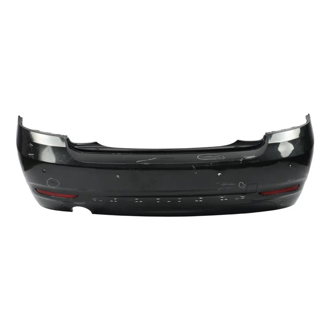 BMW F22 F23 Rear Bumper Sport Line Trim Panel Black Sapphire Metallic - 475 - SKU 7390348-BS - Part number 7390348