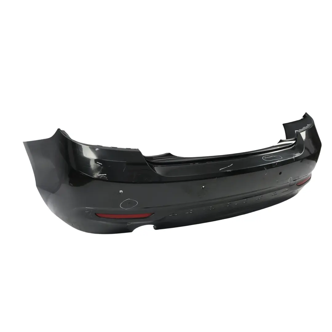 BMW F22 F23 Rear Bumper Sport Line Trim Panel Black Sapphire Metallic - 475 - SKU 7390348-BS - Part number 7390348