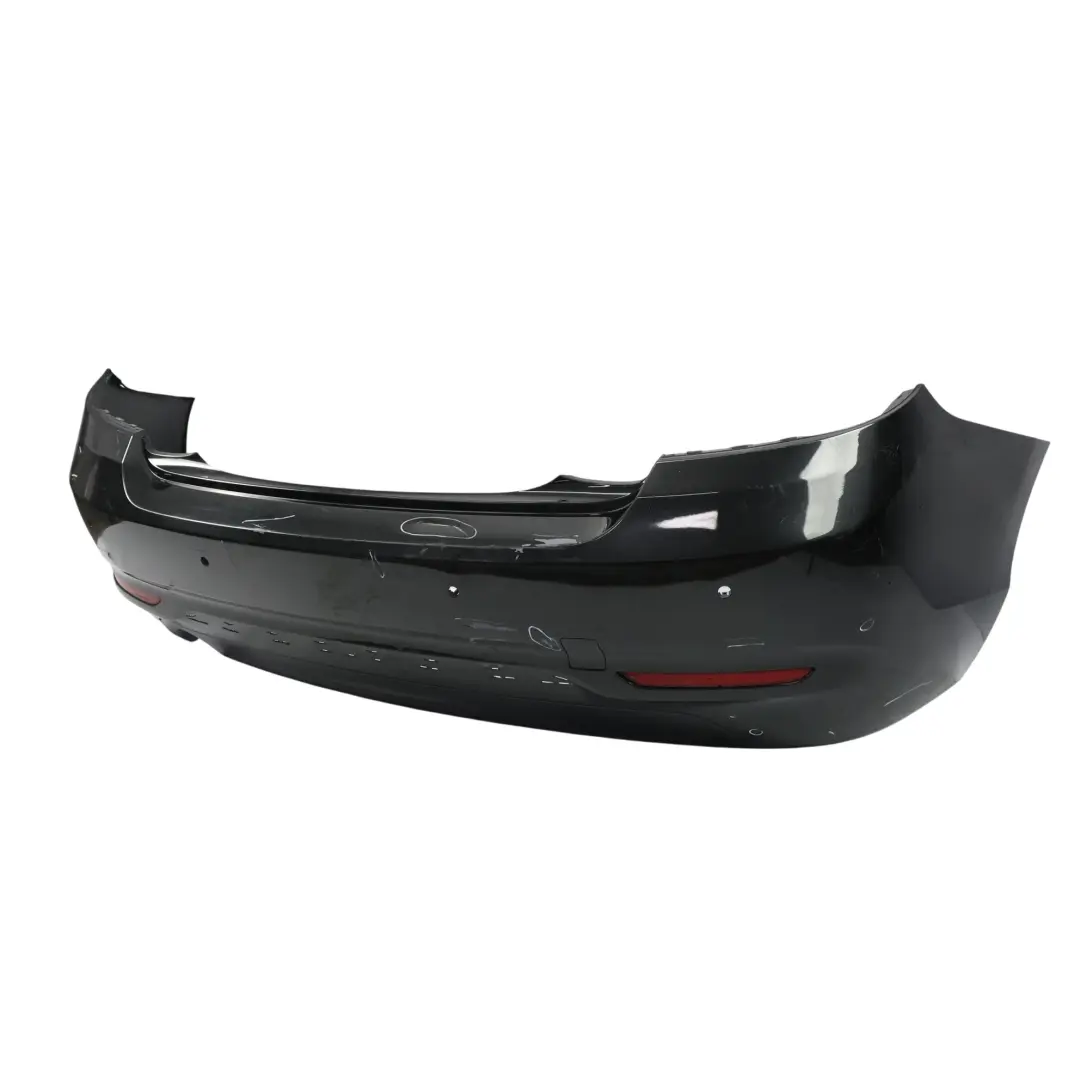 BMW F22 F23 Rear Bumper Sport Line Trim Panel Black Sapphire Metallic - 475 - SKU 7390348-BS - Part number 7390348