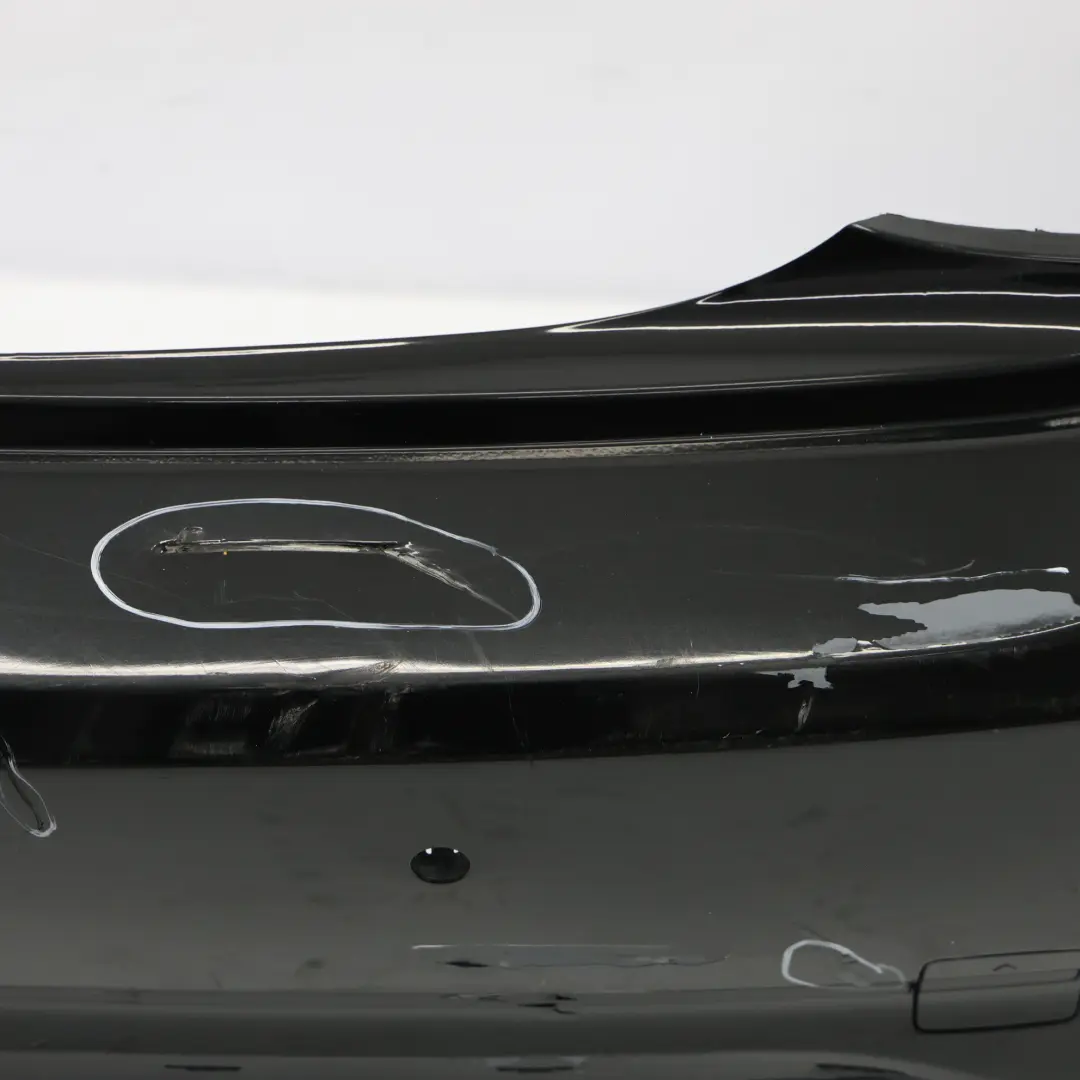 BMW F22 F23 Rear Bumper Sport Line Trim Panel Black Sapphire Metallic - 475 - SKU 7390348-BS - Part number 7390348