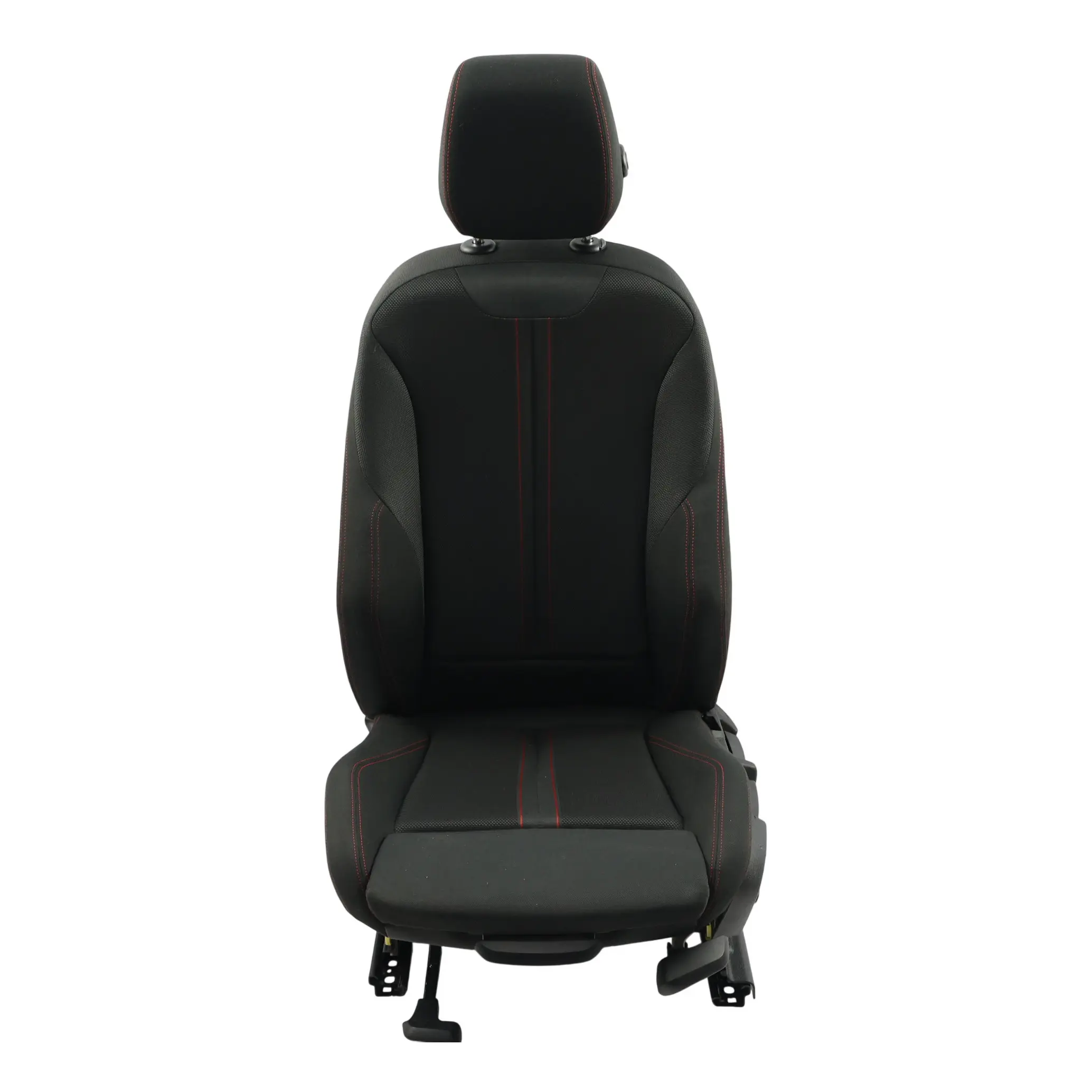 BMW F30 LCI Sedile Anteriore Sportivo Sinistro Tessuto Panno Antracite Rosso