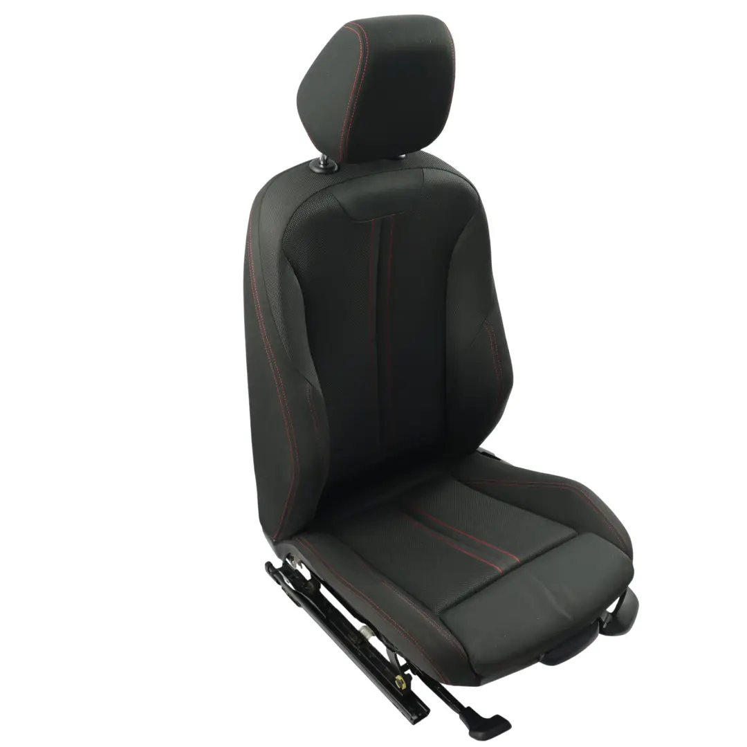 BMW F30 LCI Sedile Anteriore Sportivo Sinistro Tessuto Panno Antracite Rosso - SKU 7392459-3 - Numero di parte 7392459