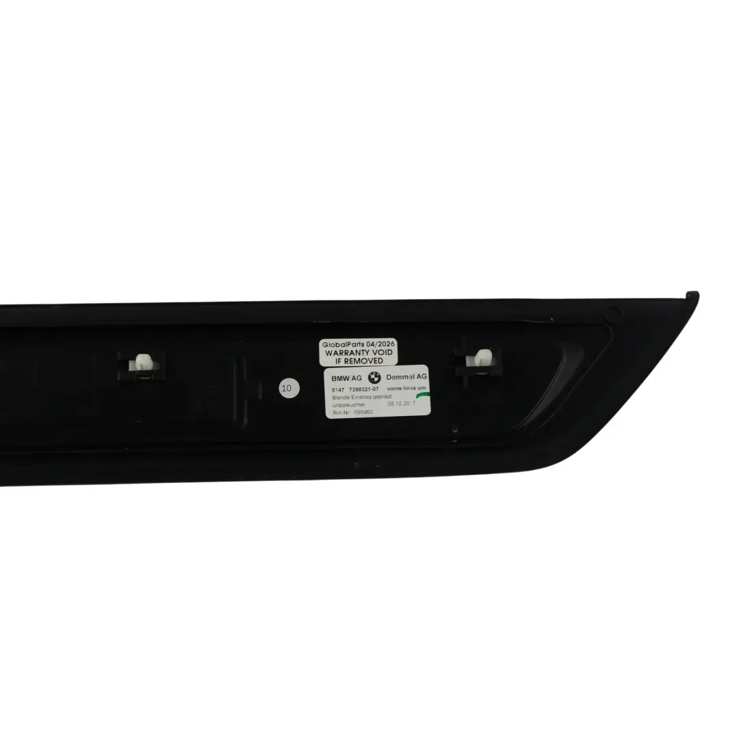 BMW G30 Front Door Entrance Strip Sill Cover Trim Panel Left Right N/O/S - SKU 7398321 - Part number 7398321