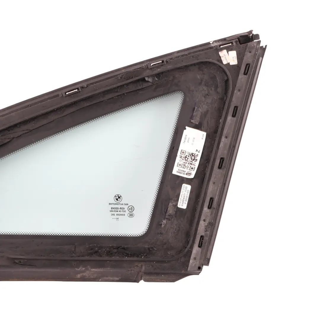 BMW F36 Quarter Side Window Glass Chrome Strip Rear Left N/S AS2 - SKU 7412019 - Part number 7412019