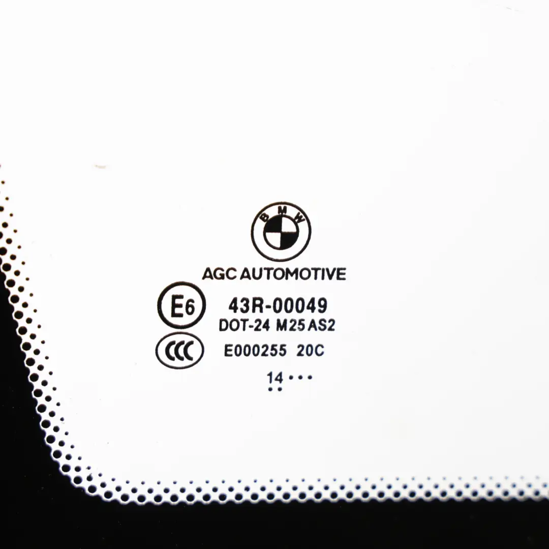 BMW F36 Quarter Side Window Glass Chrome Strip Rear Left N/S AS2 - SKU 7412019 - Part number 7412019