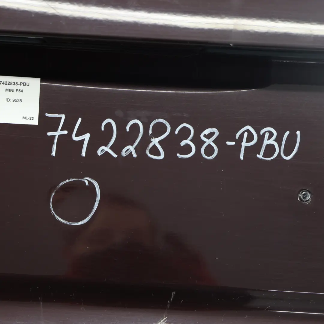 Mini Clubman F54 Zderzak Tylny Tył Pure Burgundy Burgundowy Metallic C2C - SKU 7422838-PBU - Numer Części 7422838