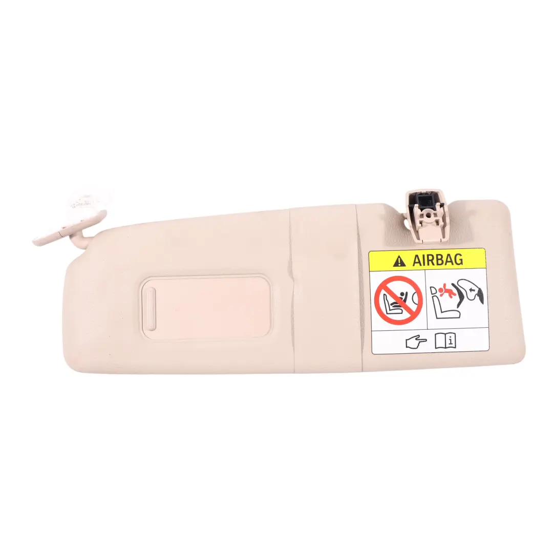 Sun Visor Trim Mirror Cover Panel Blind Left N/S Oyster 7326234 to BMW F22 with Part number 7423371 BMW F22 Sun Visor Trim Mirror Cover Panel Blind Left N/S Oyster 7326234 - SKU 7423371 - Part number 7423371