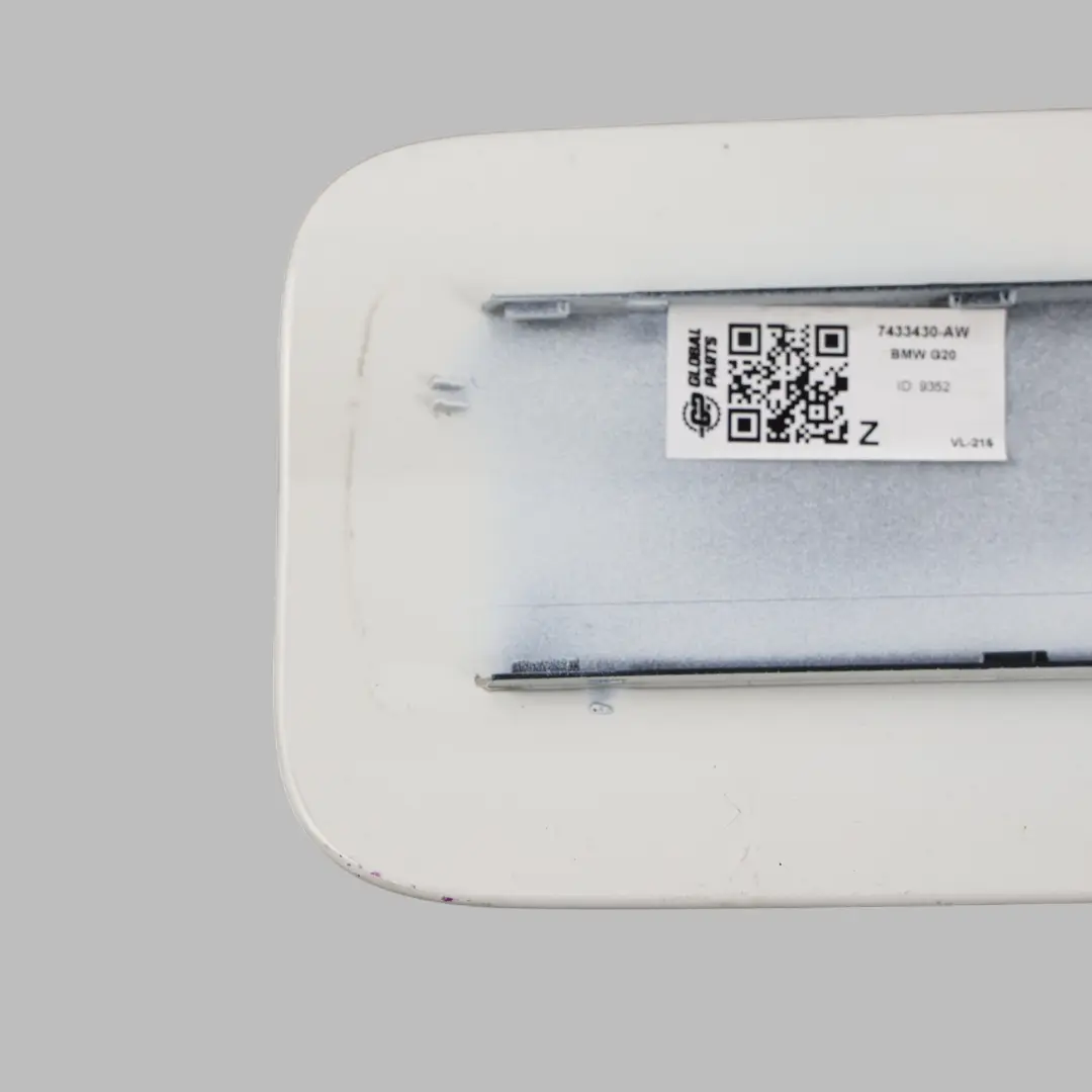 BMW G20 Fuel Fill In Flap Cap Cover Trim Alpinweiss 3 White - 300 - SKU 7433430-AW - Part number 7433430