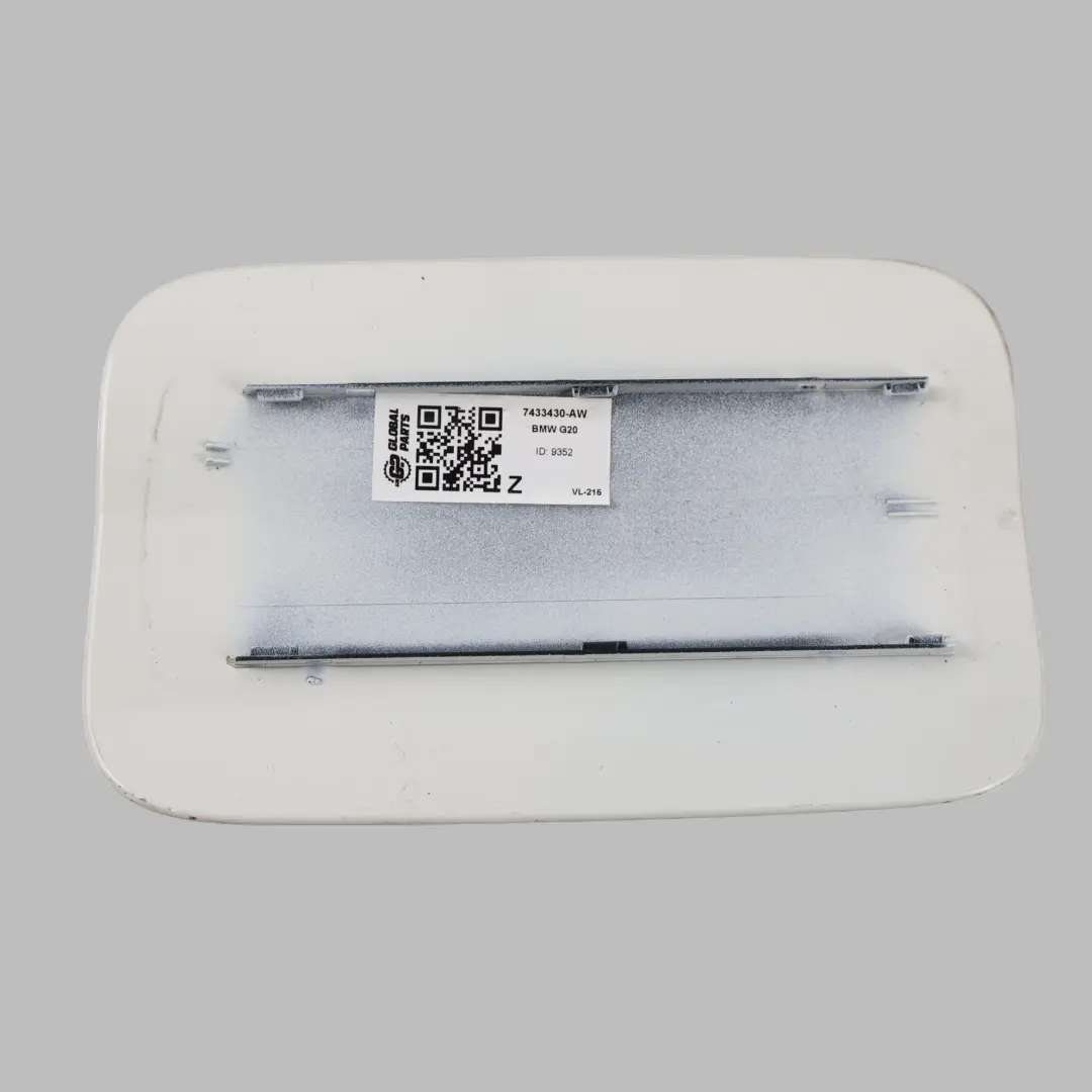 BMW G20 Fuel Fill In Flap Cap Cover Trim Alpinweiss 3 White - 300 - SKU 7433430-AW - Part number 7433430