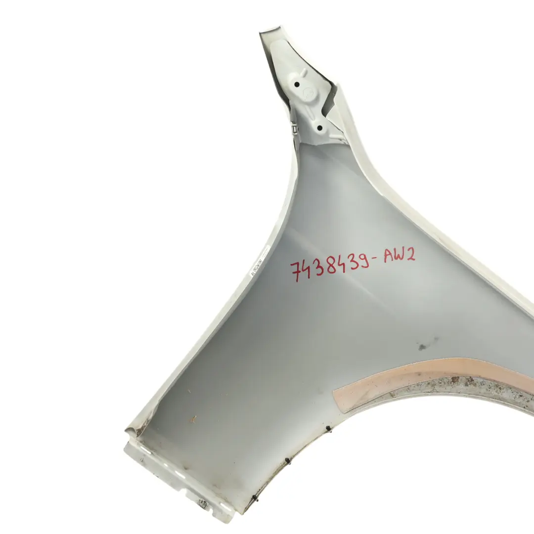 BMW F30 Side Wing Panel Fender F31 Front Left N/S Alpinweiss Alpine White - 300 - SKU 7438439-AW2 - Part number 7438439