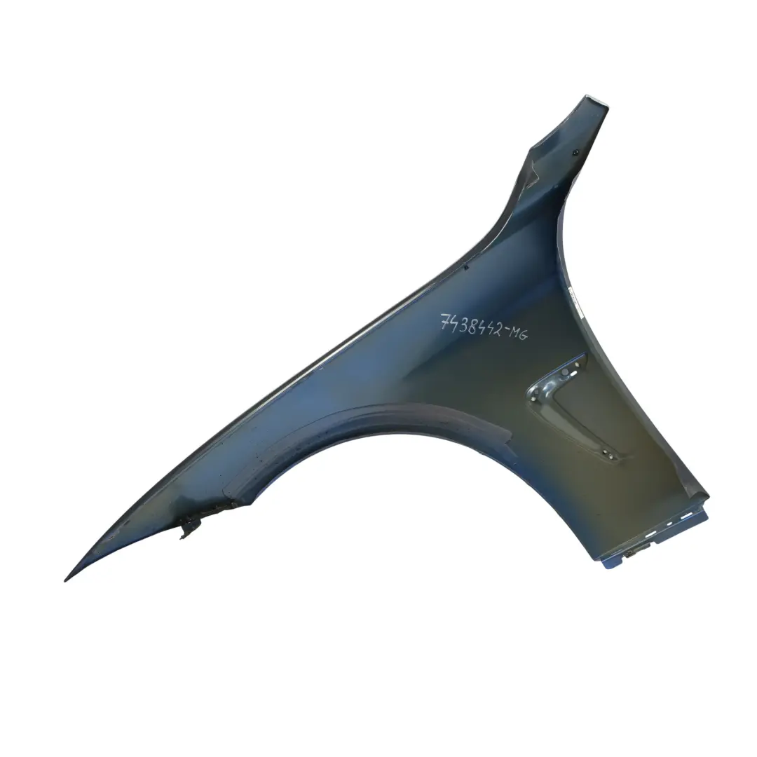 BMW F32 F36 Panel Lateral Aleta Delantera Derecha Gris Mineral Metalico B39 - SKU 7438442-MG - Número de pieza 7438442