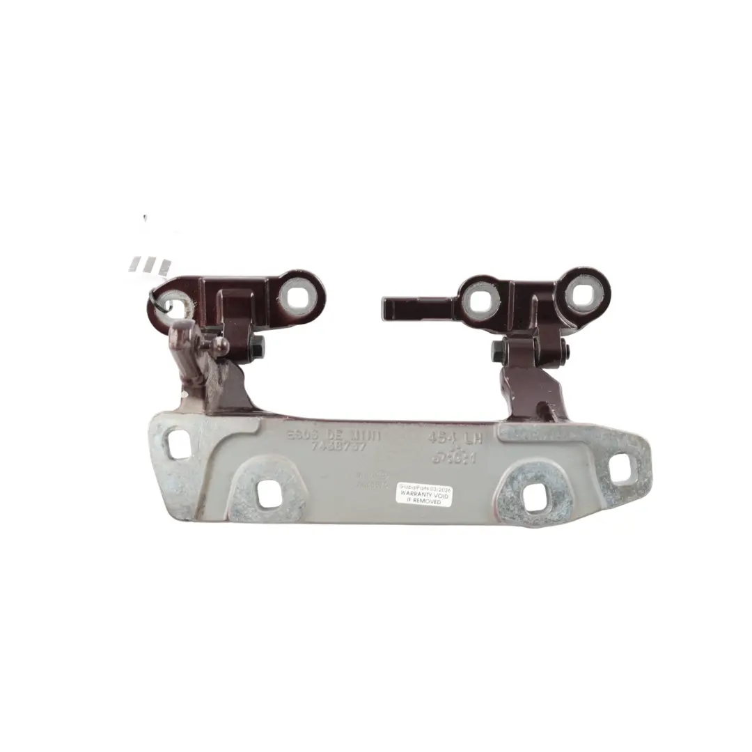 Mini F54 Trunk Hinge Split Boot Doors Rear Left N/S Pure Burgundy C2C - SKU 7438737-PBU - Part number 7438737
