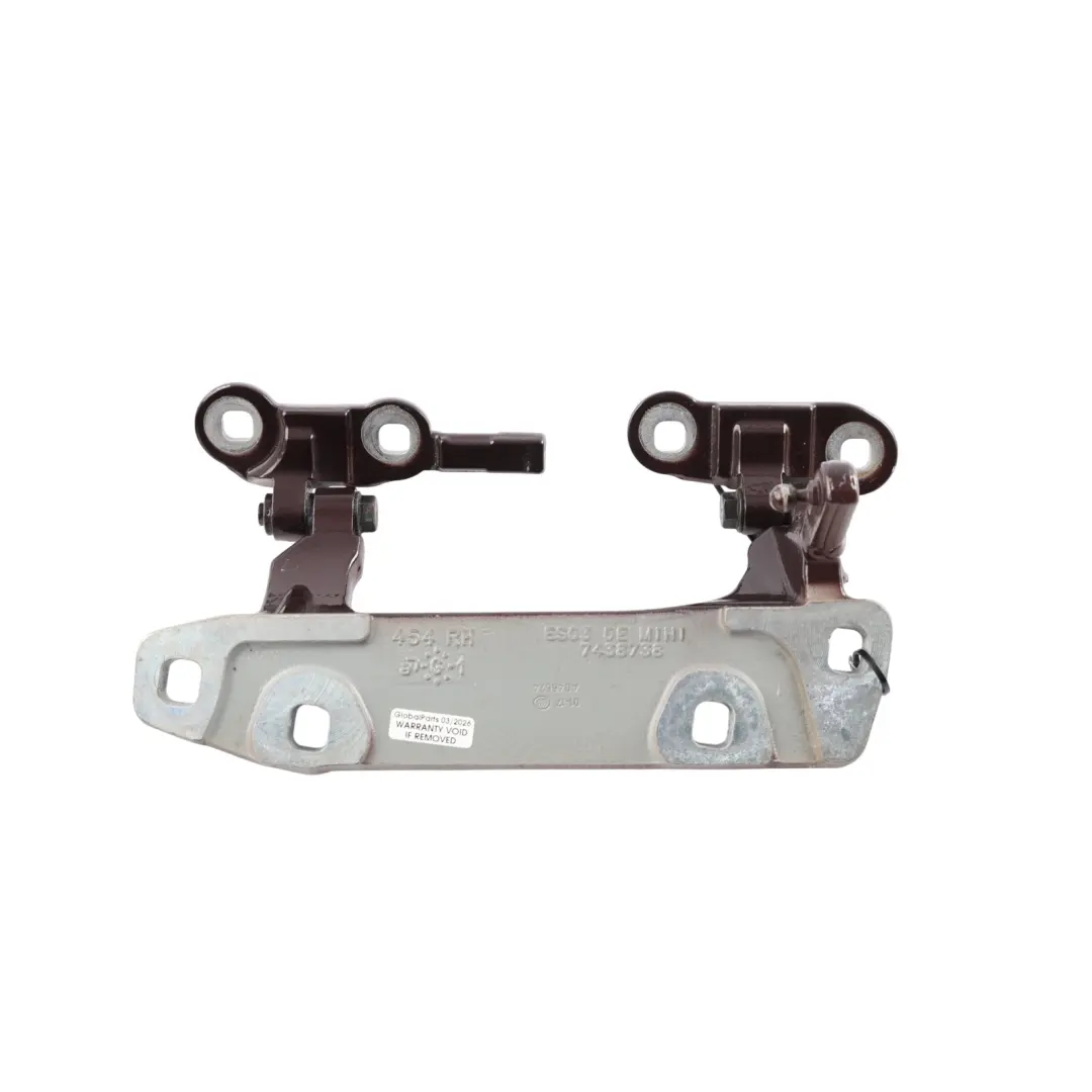 Trunk Hinge Split Boot Doors Rear Right O/S Pure Burgundy C2C to Mini F54 with Part number 7438738 Mini F54 Trunk Hinge Split Boot Doors Rear Right O/S Pure Burgundy C2C - SKU 7438738-PBU - Part number 7438738