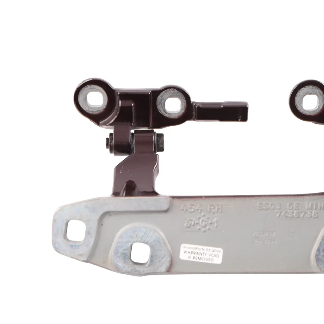 Trunk Hinge Split Boot Doors Rear Right O/S Pure Burgundy C2C to Mini F54 with Part number 7438738 Mini F54 Trunk Hinge Split Boot Doors Rear Right O/S Pure Burgundy C2C - SKU 7438738-PBU - Part number 7438738