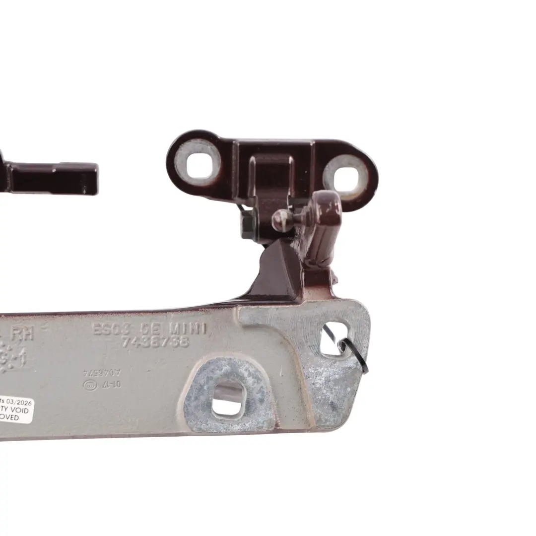 Mini F54 Trunk Hinge Split Boot Doors Rear Right O/S Pure Burgundy C2C - SKU 7438738-PBU - Part number 7438738