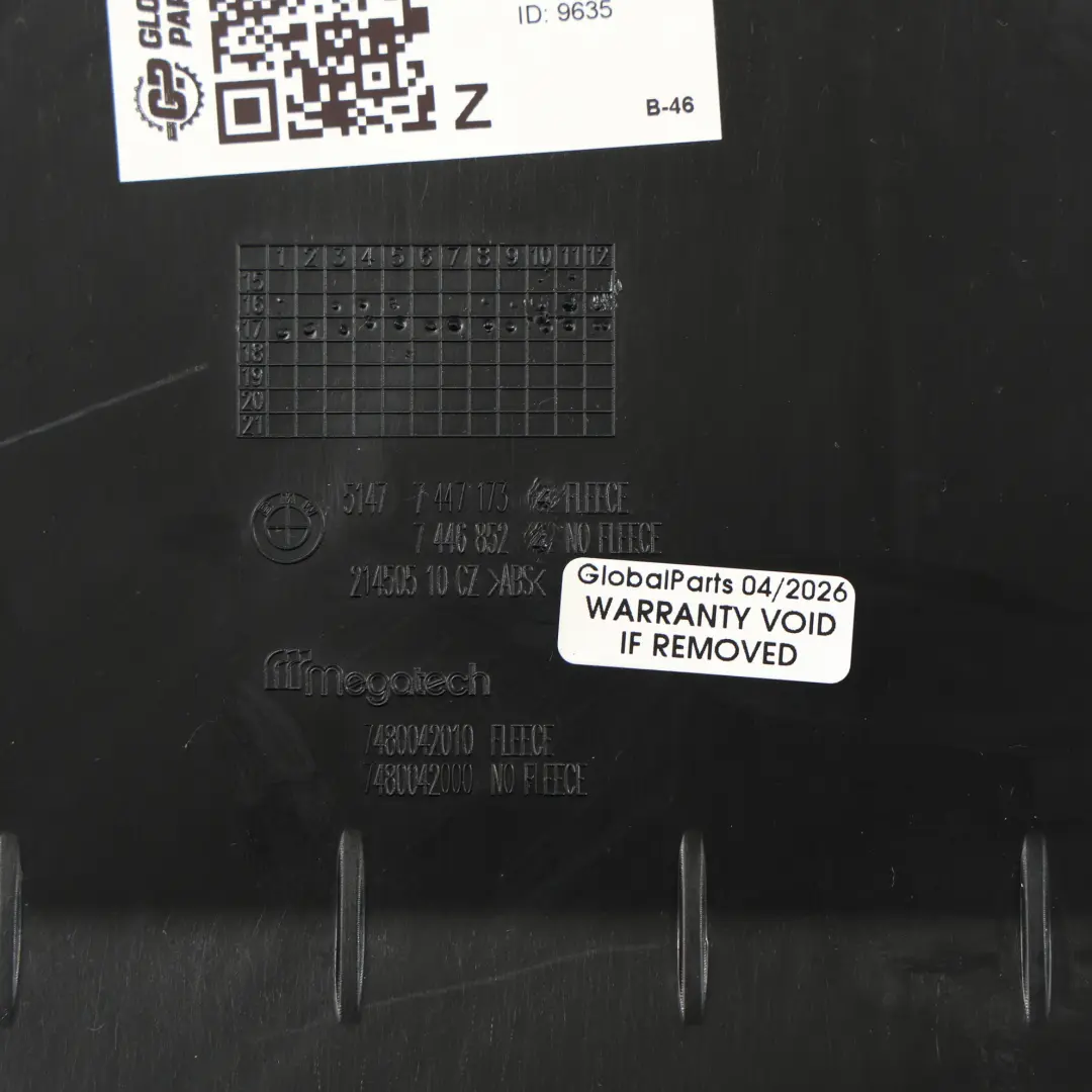 BMW G31 G32 GT Cubierta Descarga Aire Maletero Trasero Derecho - SKU 7447173 - Número de pieza 7447173