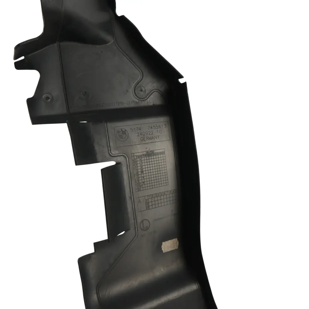 Bumper Front Air Duct Panel Cover Frame Bracket Left N/S to Mini Cabrio F57 with Part number 7455613 Mini Cabrio F57 Bumper Front Air Duct Panel Cover Frame Bracket Left N/S - SKU 7455613 - Part number 7455613