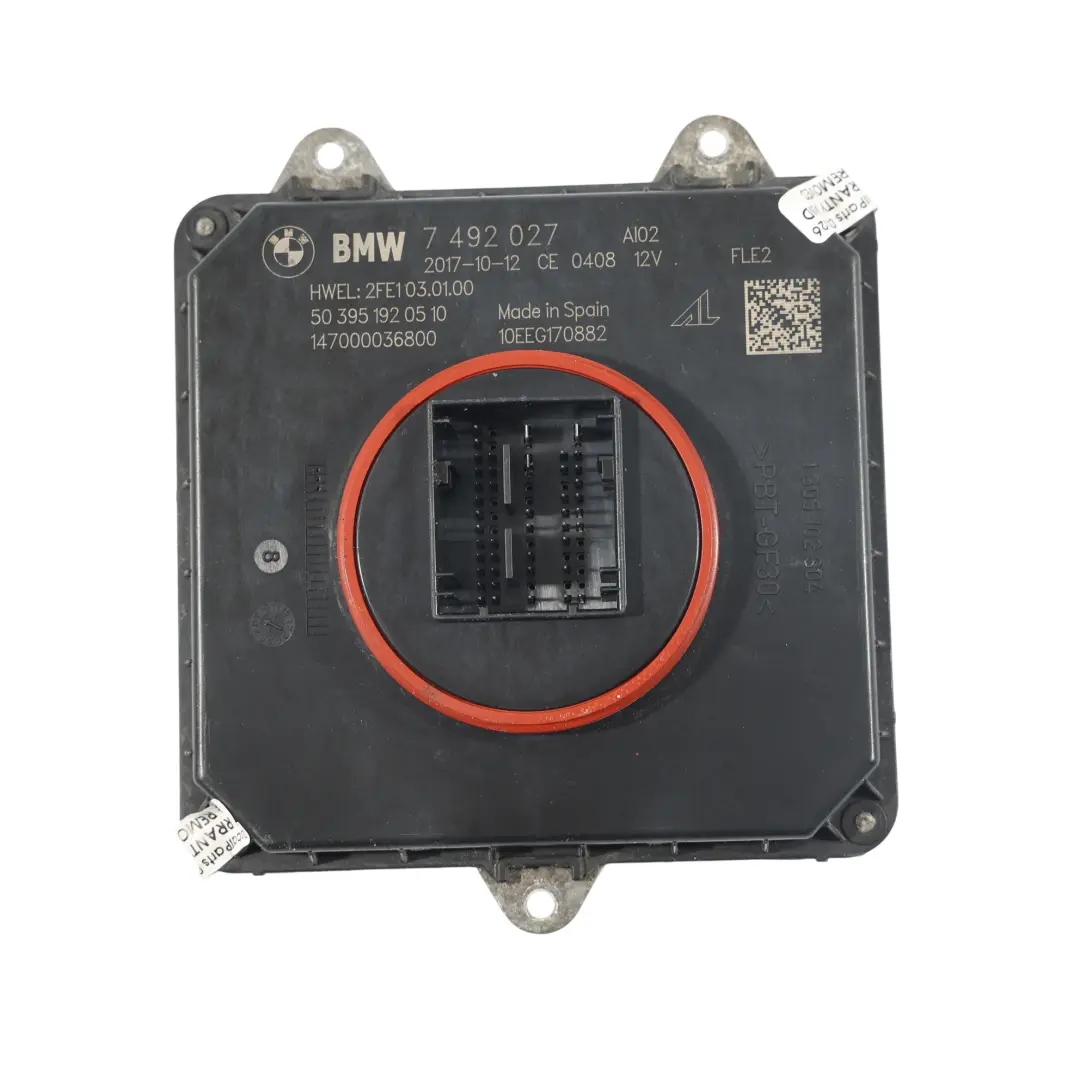Module Contrôle Phare LED Adaptatif pour BMW M4 F82 F83 à propos du numéro de pièce 7492027 BMW M4 F82 F83 Module Contrôle Phare LED Adaptatif - SKU 7492027 - Numéro de pièce 7492027
