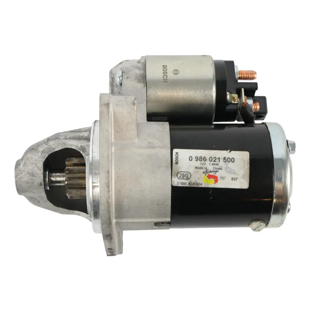 BMW E60 E81 E87 E90 F20 Engine Starter Motor Bosch 0986021500 - SKU 7521123-2 - Part number 7521123