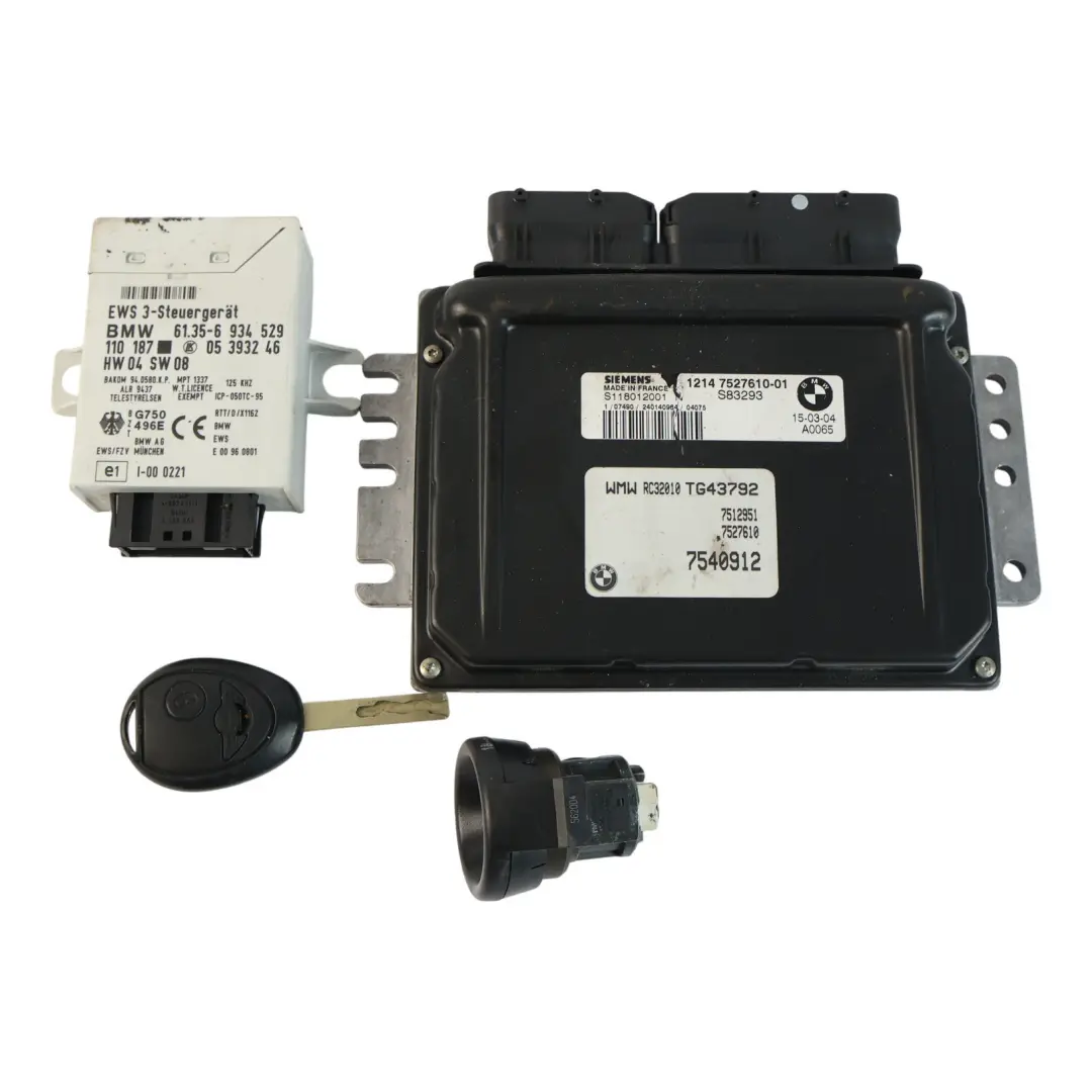 116HP Centralina ECU DME Kit EWS Chiave Manuale per Mini Cooper R50 W10 con numero di parte 7527610 Mini Cooper R50 W10 116HP Centralina ECU DME Kit EWS Chiave Manuale - SKU 7527610-19 - Numero di parte 7527610