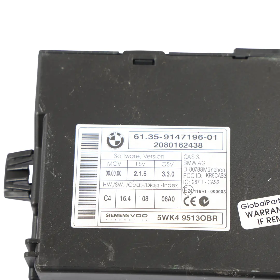 174HP Centralina Motore ECU DME Kit Automatico per Mini Cooper S R55 R56 N14 con numero di parte 7584113 Mini Cooper S R55 R56 N14 174HP Centralina Motore ECU DME Kit Automatico - SKU 7584113-4 - Numero di parte 7584113