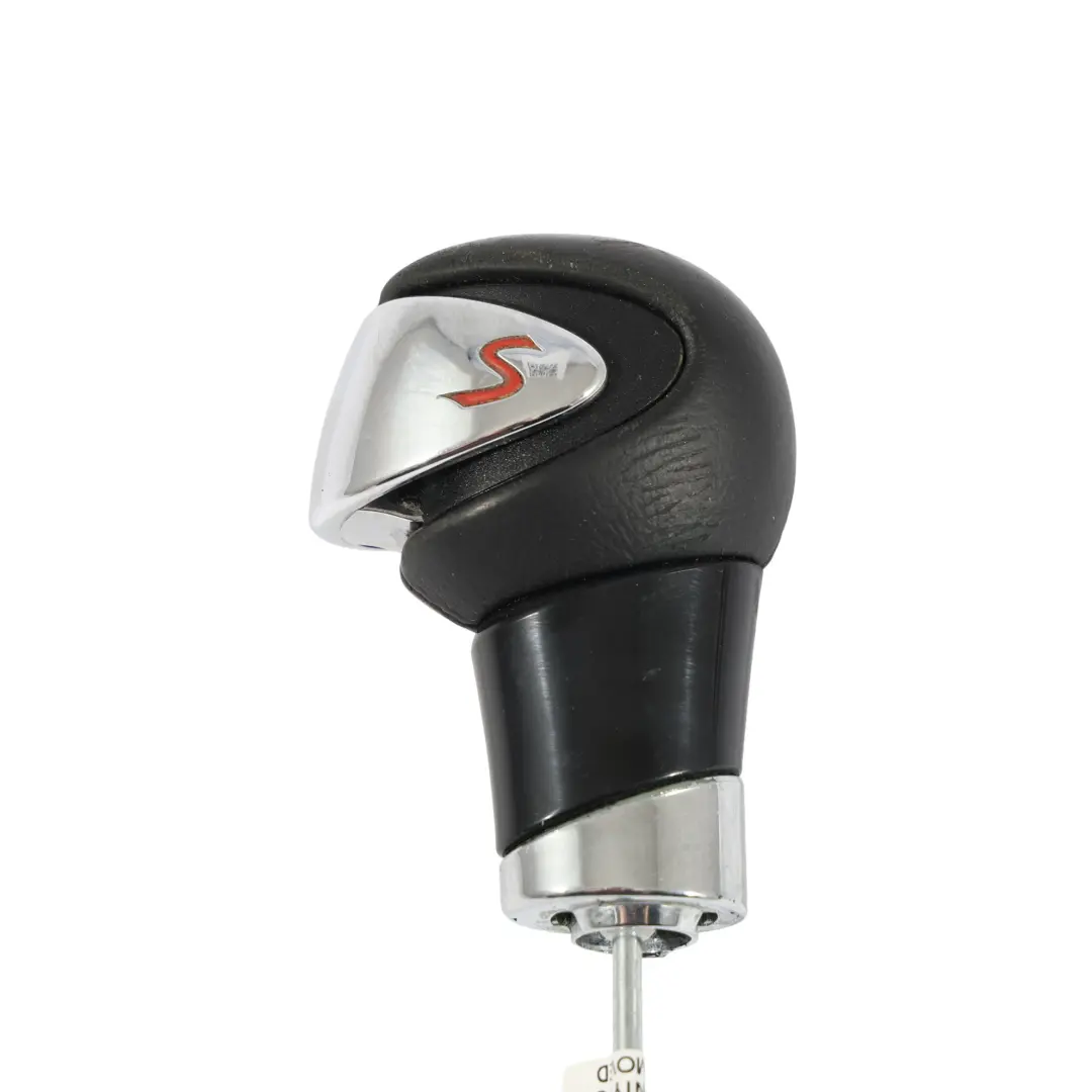 Mini Cooper S R55 R56 Gear Knob Leather Chrome Shift Ring Lever Grip - SKU 7584239-2 - Part number 7584239