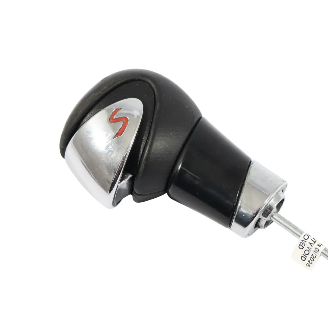 Knob Leather Chrome Shift Ring Lever Grip to Mini Cooper S R55 R56 Gear with Part number 7584239 Mini Cooper S R55 R56 Gear Knob Leather Chrome Shift Ring Lever Grip - SKU 7584239-2 - Part number 7584239